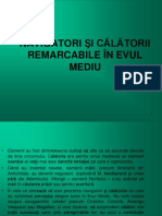 Calatori Si Calatorii Bile in Evul Mediu - Cl. A VI-A