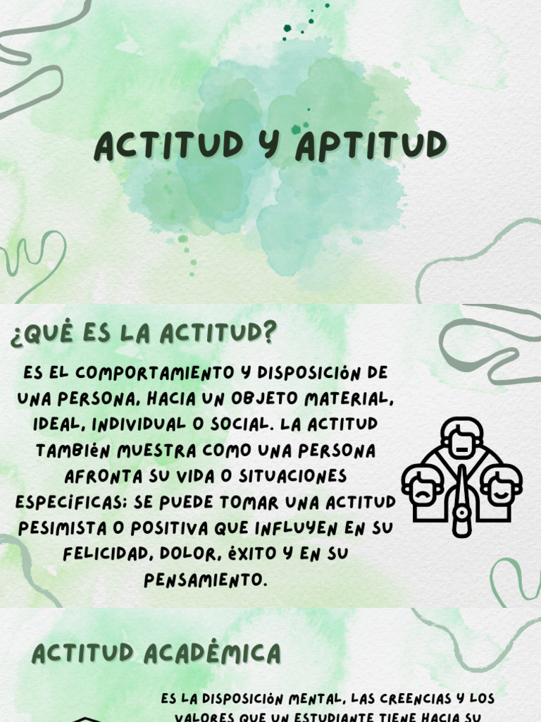 Actitud y Aptitud | PDF | Motivacional | Motivación