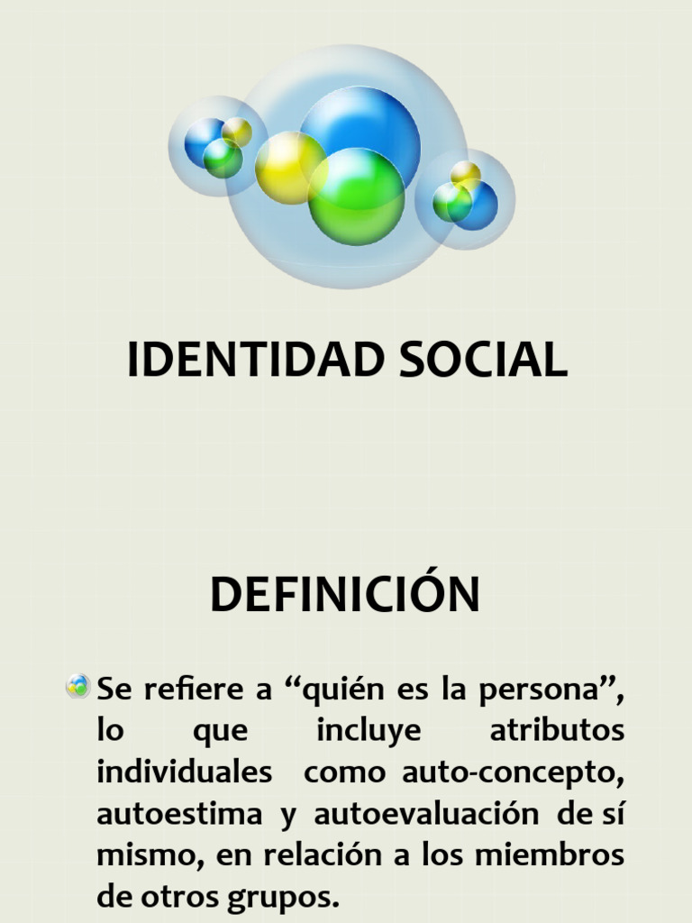 Conceptos Clave de Identidad Social | PDF | Psicología Social