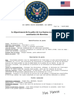 Fiche de Poste Assistant de Direction L.S.P.D