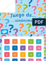 Juego de Sinonimos