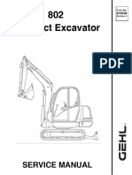 Gehl 802 Compact Excavators Service Repair Manual