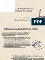 Sejarah Kodifikasi Dan Penulisan Al-Qur'an