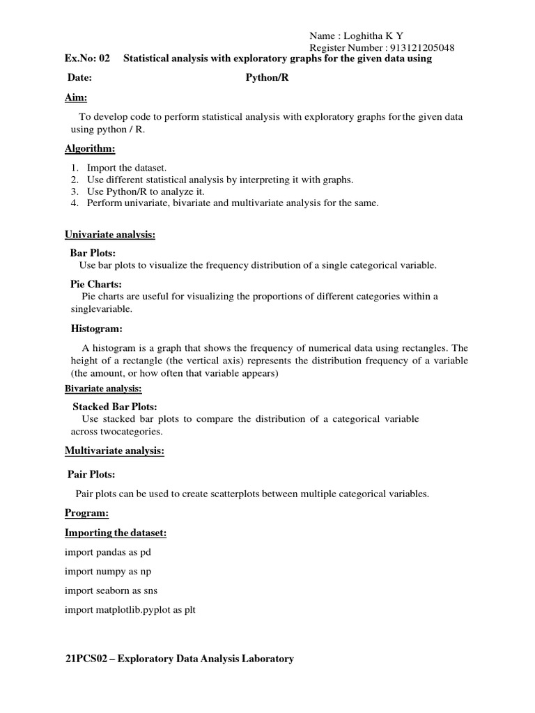 Logs | PDF | Data Analysis | Statistics