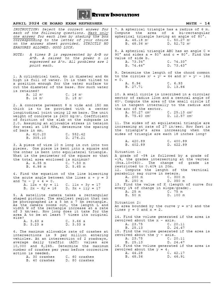 Mste 14 | PDF | Area | Triangle