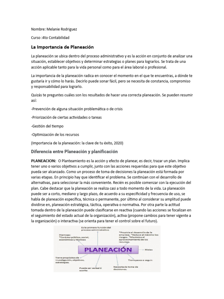 Herramientas para una Planeación Efectiva | PDF | Planificación | Business