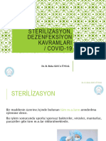 Sterilizasyon Ve Dezenfeksiyon Kavramları - Covid-19