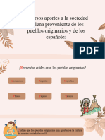 Aporte de Los Pueblos Originarios y Españoles