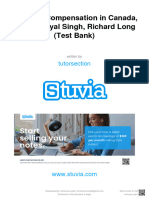 Stuvia 3203824 Strategic Compensation in Canada 7e Parbudyal Singh Richard Long Test Bank