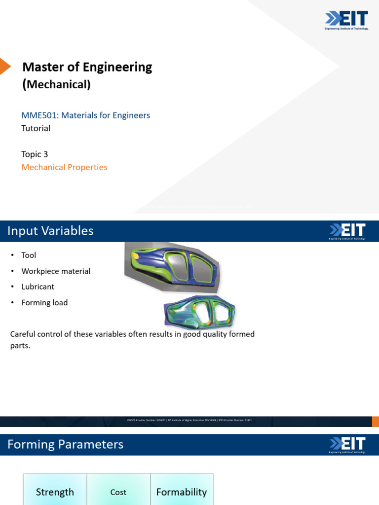 Mechanical Properties in Tensile Testing | PDF | Deformation ...