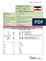 Ficha #05 Primero Ingles 09-13 Agosto