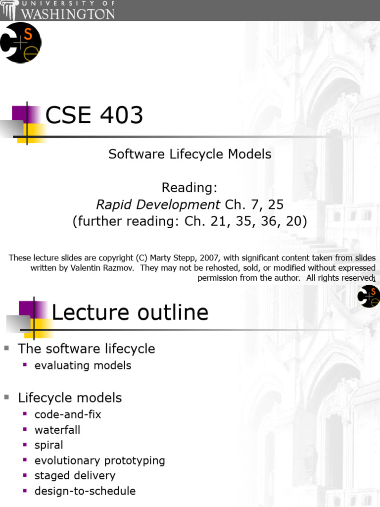 03-Software Lifecycle Models | PDF | Software Development Process ...