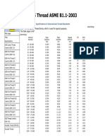 UNS Thread ASME B1.1-2003