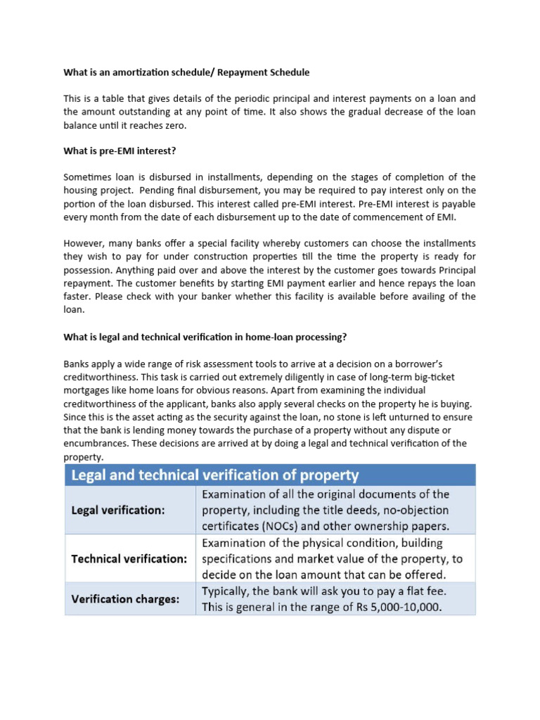 What Is An Amortization Schedule Pdf Mortgages Loans