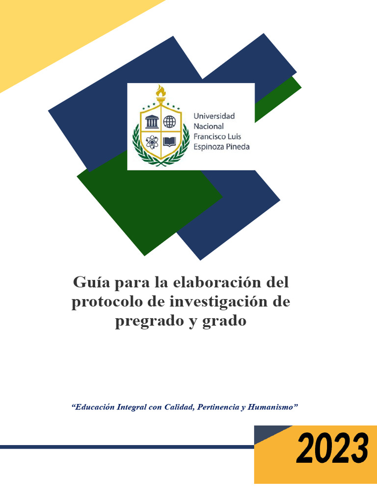 GUIA PROTOCOLO UNFLEP 2023 (2) | PDF | Hipótesis | Experimentar