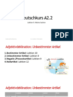 A2.2 Lektion 9