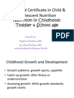 Nutrition ChildhoodToddlerSchoolAge