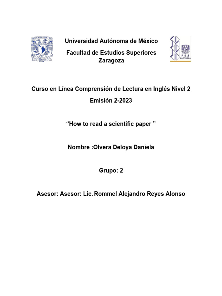 How To Read A Scientific Paper | PDF | Publicación Académica | Ciencia ...