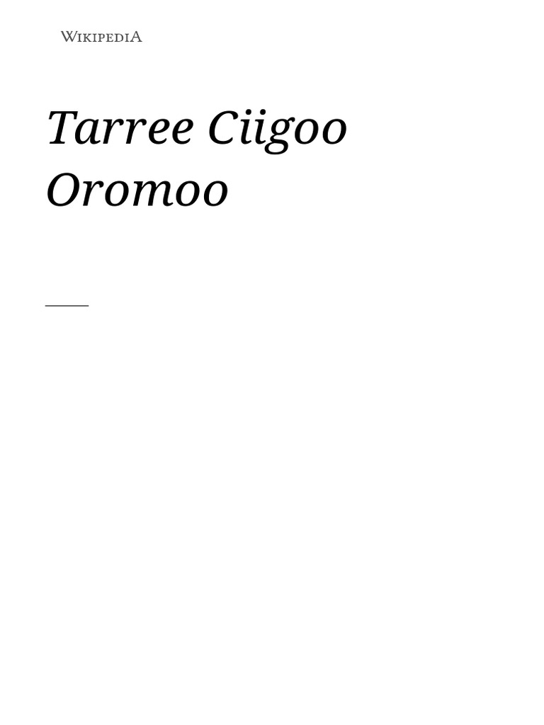 tarree-ciigoo-oromoo-pdf