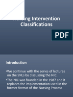 Nursing Intervention Classifications