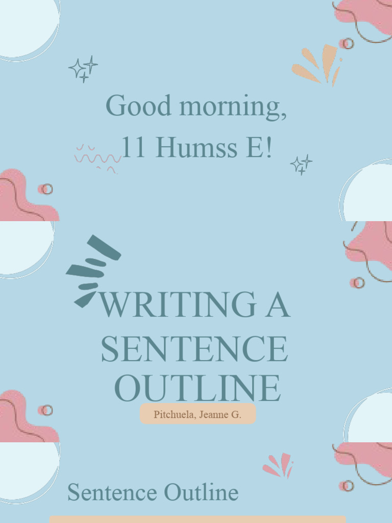 How to Create a Sentence Outline | PDF