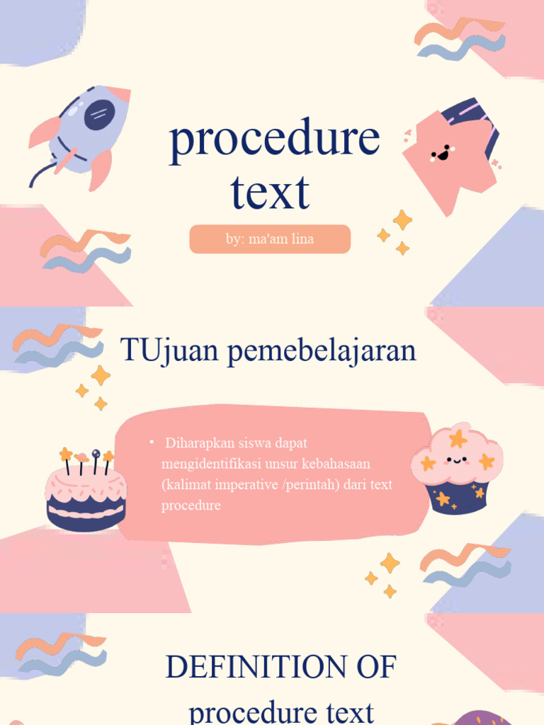 Procedure Text: How to Make Cookies | PDF | Baking | Spoon