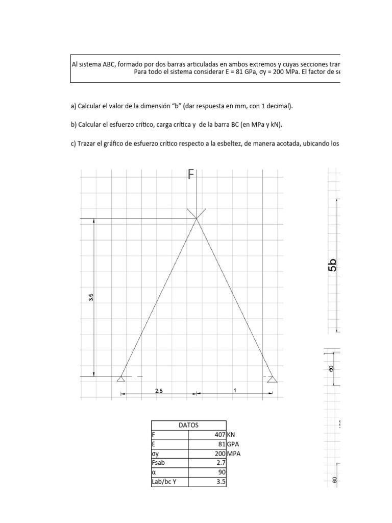 Cálculos de Esfuerzo y Dimensiones en Columnas | PDF | Ángulo | Matemáticas