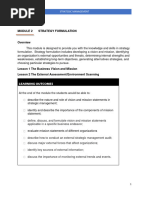 Module 3.2 Strategy Formulation