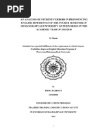 Fajriati, E. (2016) - An Analysis of Students' Errors in Pronouncing English Diphthongs