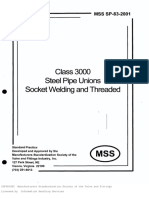 MSS SP-83 2001 3000# Fittings