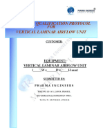 12.3 Operation Qualification Protocol For Laminar Air Flow Unit