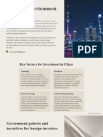 Investment Environment in China