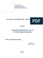 Parametrii de Bază Ai Autovehiculelor - Moțoc Alina