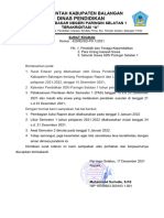 Surat Edaran Sekolah Pembagian Rapor SMT 1 2021-2022