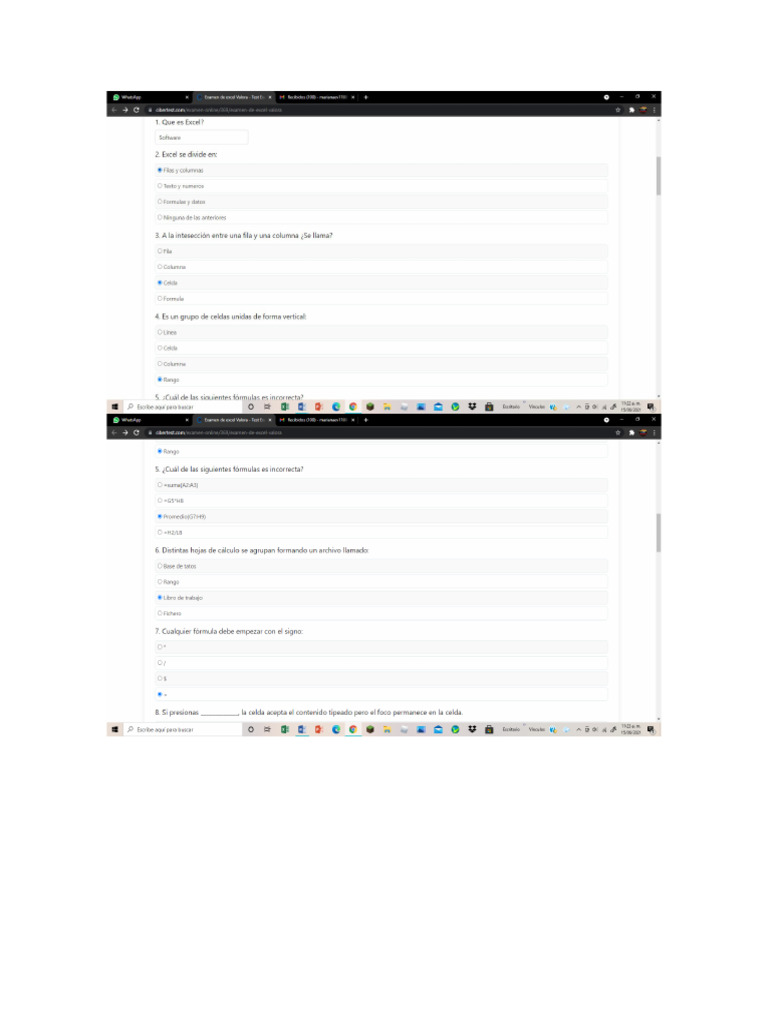 Test de excel 2 pdf