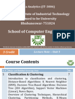 Unit 5 - DA - Classification & Clustering