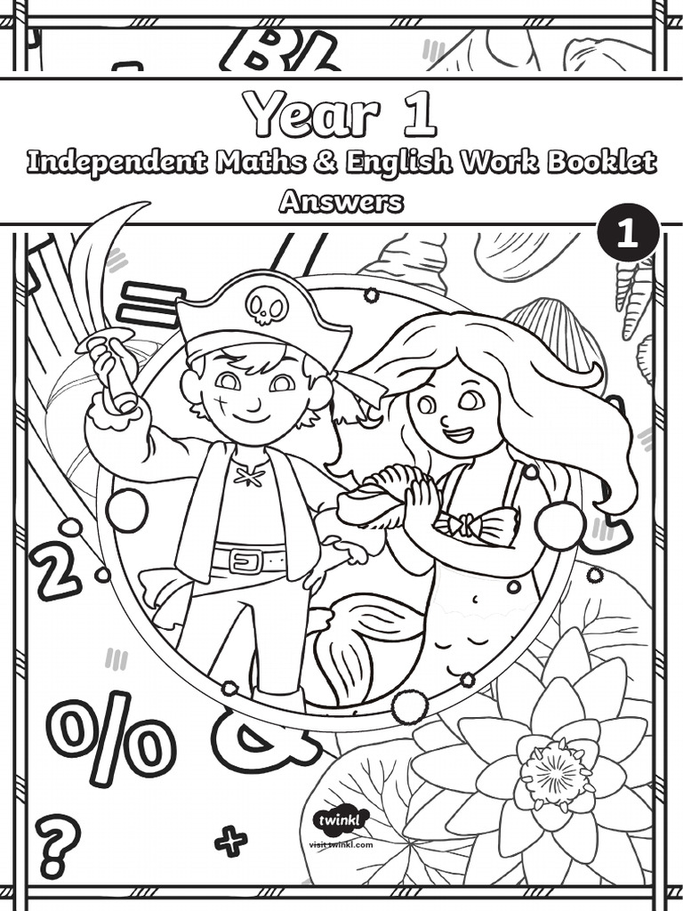 Year 1 independent maths and english work booklet answers pdf