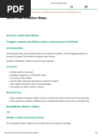 Work Flow Creation Steps For Parked Document