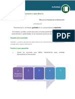 Ética en El Manejo de Información