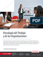 Plan de Estudios - Psicologia Del Trabajo y de Las Org