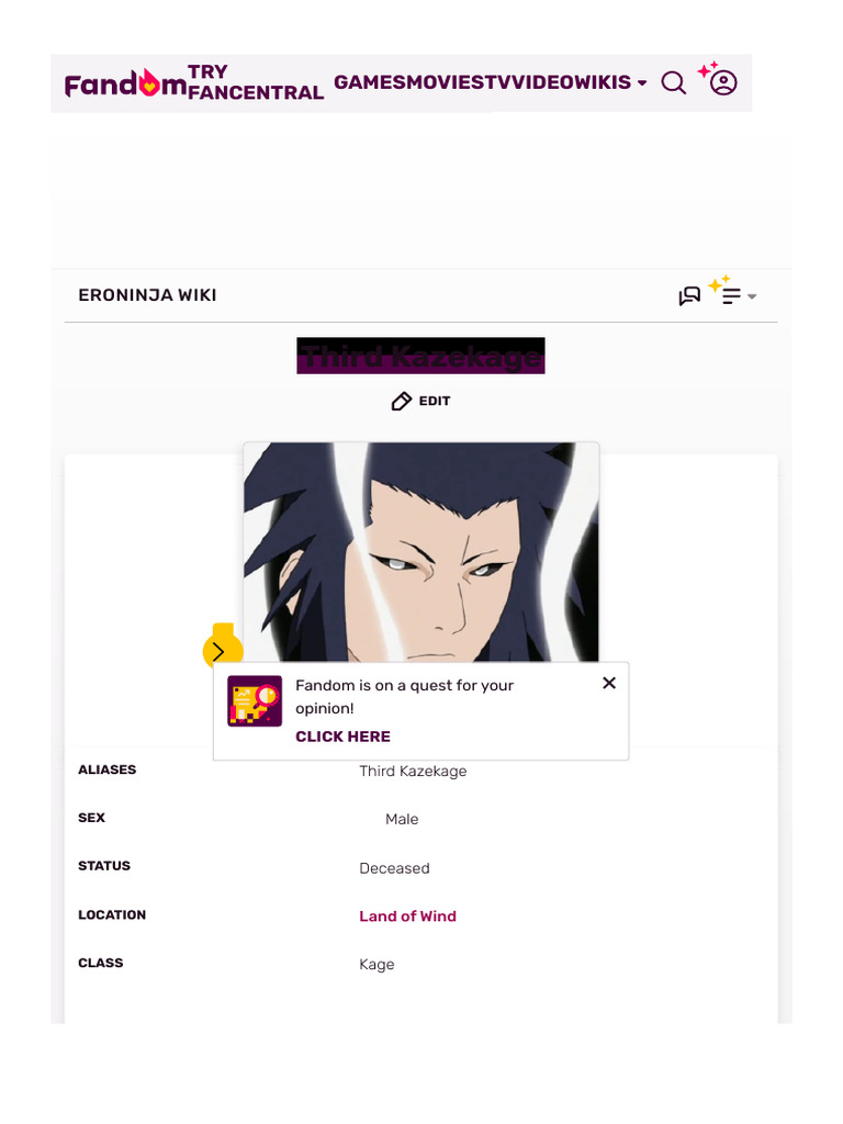 Third Kazekage: Edo Tensei Insights | PDF