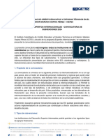 Expertos Internacionales - TDR Convocatoria de Subvenciones 2024