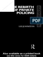 Les Johnston - The Rebirth of Private Policing (1992)