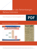 Sejarah Dari Bahasa Indonesia