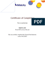 OnlineInduction Certificate