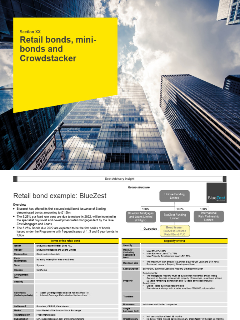 BlueZest Retail Bond Overview and Details | PDF | Bonds (Finance) | Loans