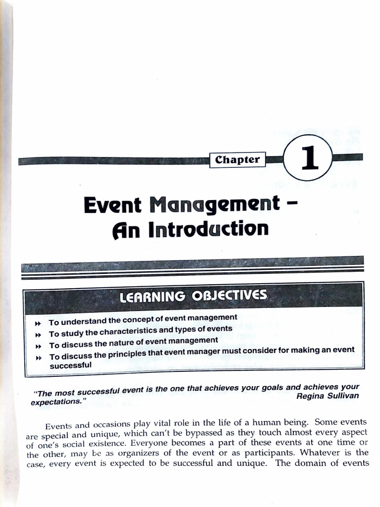 Introduction to Event Management | PDF | Tourism | Fundraising