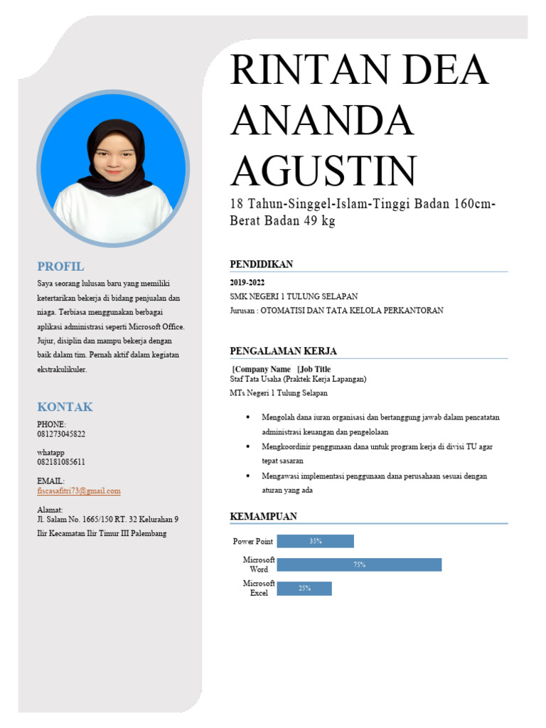 Profil Rintan DEA Ananda | PDF