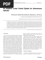 An Adaptive Cruise Control System For Autonomous