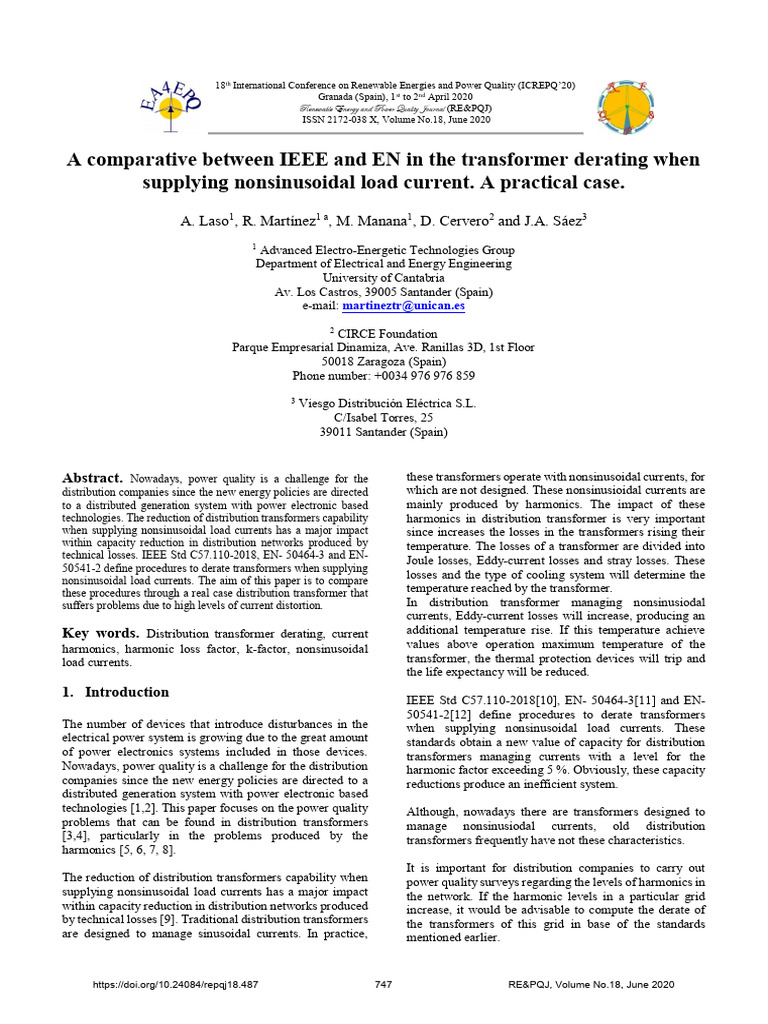 Transformer Derating and Protection Analysis | PDF | Transformer ...